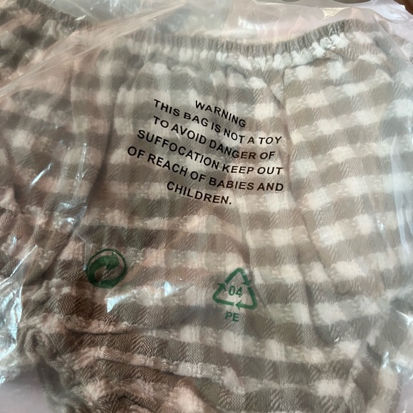 Rylee + Cru Tan and Cream baby Kids flutter bloomer gingham - Picture 6 of 6